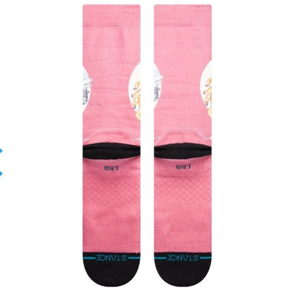 STANCE UNISEX CASUAL QUEEN RACES SIZE LARGE IN DUSTY ROSE - Picture 2 of 4